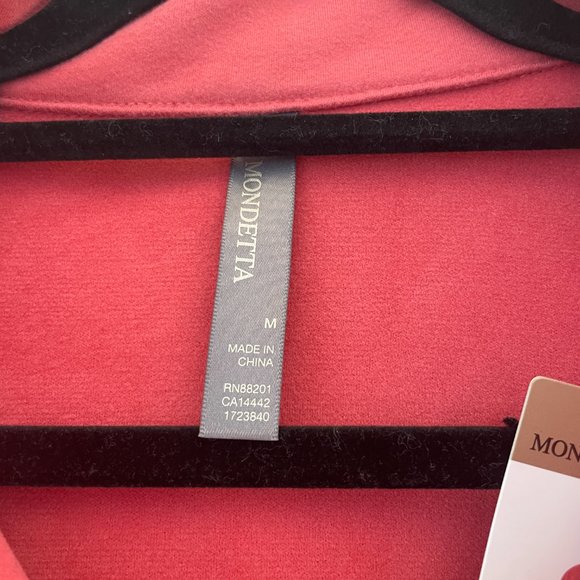 NWT Snap Button Down Fleece Shirt/Jacket w/Two Slash Pockets - Picture 4 of 6